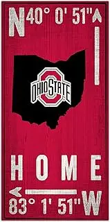 NCAA Ohio State Buckeyes Unisex Ohio State University Coordinate Sign, Team Color, 6 x 12