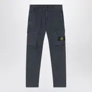 [Stone Island] Grey cotton cargo trousers 12 Y Grey