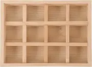 FRCOLOR Organize Your Jewelry Wooden 12 Compartment Tray Storage Plate Home Decor