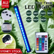 Aquarium LED Fish Tank Lights Strip RGB 5050 Submersible Tube Bar Lamp AU Plug