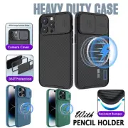 Nillkin For iPhone 16 15 14 13 11 Pro Max Plus 7 8 Case MagSafe Shockproof Cover