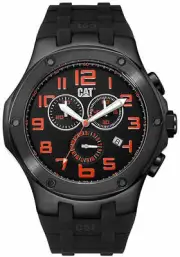CAT A716321118 Men's Caterpillar Navigo Chrono Black Chronograph Watch