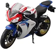 HONDA CBR Fireblade Race 1/12 Cross Country Motorcycle Model Simulation Alloy Toy Street Bike Model Series Adult Gift (White)