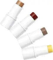 [Minkissy] Portable Makeup Stick Set Cream Contour Stick Highlighters Face Contouring Kit for Travel