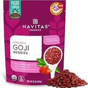 Navitas Organics Goji Berries, 16 oz. Bag — Organic, Non-GMO, Sun-Dried, Sulfite-Free