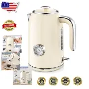 High-Efficiency Electric Kettle - 1500W Stainless Steel with Temperature Control