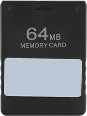 ASHATA Memory Card for PS2, Free MCboot Card FMCB V1.953 High Speed Storage Memory Card for PS2 - Plug and Play, 8MB/16MB/32MB/64MB (64MB)