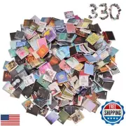 Envanptaz 330PCS Book Miniatures Set, Mini Books for Anxiety Bookshelf, Dollh