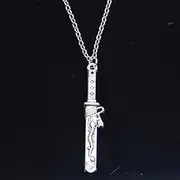 [ZOJK] Necklace 44X8Mm Pendants Short Long Women Men Colar Choker Jewelry Gift
