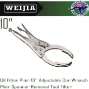 Oil Filter Plier 10" Adjustable Car Wrench Plier Spanner Removal Tool Filter