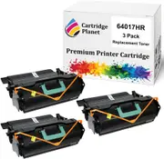 3 Pack Compatible Toner Cartridge for Lexmark 64017HR 64037HR (21,000 Pages) for Lexmark T640 T642dn T642dtn T642n T644dn T644dtn T644n