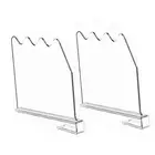 2x Acrylic Shelf Dividers for Closet Organization for Household Cloakroom