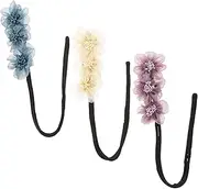 LOORGVEL 3Pcs Lazy Flower Hair Bun Maker Decorative Styling Tools for Elegant Hairstyles Versatile Hair Accessories for Home School and Parties