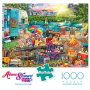Buffalo Games Aimee Stewart Collection The Family Campsite 1000 PC Puzzle New