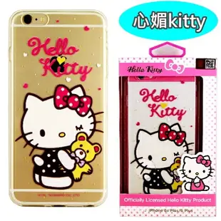 【Hello Kitty】iPhone 6 Plus/6s Plus 彩繪透明保護軟套