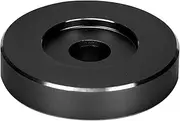 45 RPM Record Turntable Adapter, Solid Aluminum Dome 45 Adapter, Records Solid Aluminum 45 RPM Record Turntable Adapter for 7 Inch Record Players Turntables (Black)