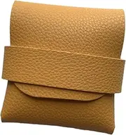 [Generic] Small PU Leather Condom Storage Case - Travel Condom Box, Carry Case with Miniature Pocket Bag | Securely Holds Condom Mini Bag, Holder Holder, yellow, Fare riferimento alla descrizione, Please refer