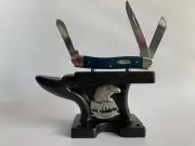 Mini Cast Iron Case XX Pewter Eagle Anvil – Perfect Gift!