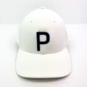 Puma Golf 110 Flexfit Mens White Navy One Size Adjustable Snapback Cap Hat