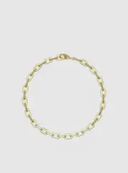 GUESS Women's Gold Matelasse Pave Link Chain Necklace One Size