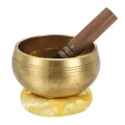 Singing Bowl Set,Drum Stick and Mallet with Pad Sound Bowl Copper