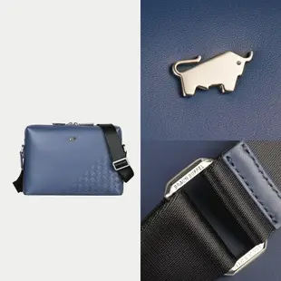 【BRAUN BUFFEL 德國小金牛】台灣總代理 墨菲斯 斜背包-復古藍/BF524-62-VBL