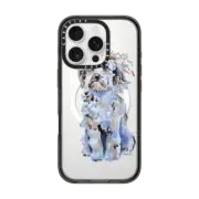 iPhone 16 Pro Impact Case MagSafe Compatible Cosmo The Wonder Dog in Bloom