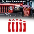 Door Handle Cover Trim for Jeep Wrangler JL JLU Tailgate Handle Cover Red