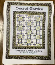 Secret Garden Patchwork Quilt Kit 90" x 102" Poppies Shelburne Maywood Fabric 9+