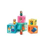 Djeco Topani House Blocks Kids/Children Interactive Stacking Toy Set 18m+