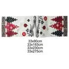 Christmas Table Runner Reusable Decorative Table Place Mat Xmas Tree Tablecloth