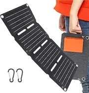 Solar Charging Bag,Solar Power Charging Bag Phone Charger | Camping Solar Charger, Charging Panel Power Bank, Folding Bag Monocrystalline Solar Panel Waterproof