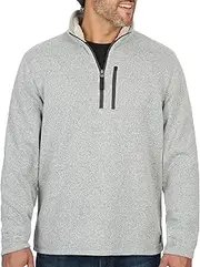 [Coleman] Men's Lightweight 1/4 Zip Sweater Fleece with Sherpa Collar - Comfortable Quarter Zip Design for Everyday Wear