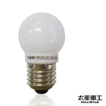 太星電工 四季光超亮LED磨砂燈泡E27/0.6W 白光 (ANB521W)