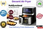 Air Fryer 6.5L LCD Clear Window Devanti Healthy Oil Free Cooker 1700W 8 Programs