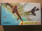 Airfix Hawker Hunter F.6. jet aircraft open complete 1963 issue 1:72 NIB