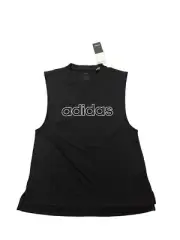 NWT Adidas Women's Big Logo Muscle Training Tank Black Size S GJ6784