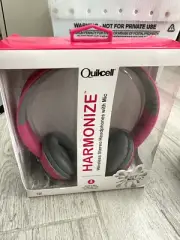 Quikcell Harmonize Wireless Stereo Headphones W/built In Mic - Pink- Hands Free