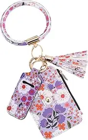 [Generic] Floral Credit Card Wallet,Credit Card Holder Slim Wallet - Multipurpose Travel Cute Thin Card Case, Portable Cute Small Card Wallet, Credit Card Holder Slim Wallet for Keys, Cards