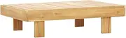 'vidaXL Acacia Wood Coffee Table in Teak Look - Vintage Charm Design for Indoor/Outdoor Living Spaces with Easy Assembly and Maintenance