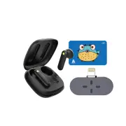 Timekettle WT2 Edge/W3 Real-time Translator Earbuds Nline & Offline Translation with Zero-Type C for Android Phones Bundle - Black
