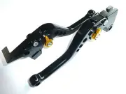 YAMAHA XJ6 DIVERSION 2009-16 SHORT BLACK BRAKE CLUTCH LEVERS SET TRACK RACE TS75