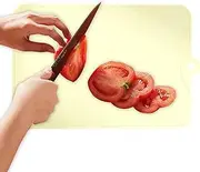 WJnflQN Flexible Cutting Board Mats | Anti-Skid Chopping Board with Hole | Kitchen Tool, Pastry Board for Home Restaurant, Chopping Block for Meat Fruits Vegetables Bread
