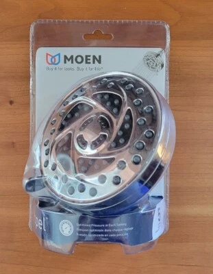 MOEN Propel 5-Spray 4.5 in. Single Wall Mount Shower Head - Chrome- New Sealed