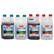 BRAND NEW Canna Aqua Nutrient Set - Vega A/B + Flores A/B - Hydroponic Nutrients