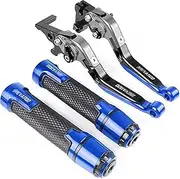 Motorcycle Brake Lever Motorcycle Adjustable Brake Clutch Levers Handlebar Hand Grips Handle Bar Grip Plug for Moto Breva 1100 2006 2007 2008 2009 2010 2011 2012 Motorcycle Brake Clutch (Color : 2)