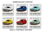 63' 64' HOLDEN EH PANELVAN 179 PANEL VAN SET OF 6 RUBBER DRINK COASTERS