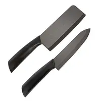 在飛比找松果購物優惠-Artist精選 黑陶瓷刀二件組(主廚刀+切菜刀) (4.5