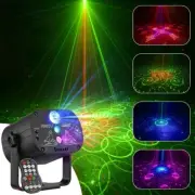 Party Stade Disco LED Lighting Projector Lamp With Remote Controller 7 Color RGB