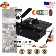 Professional-Grade Mini Table Saw with 4 Blades and Safety Features - 400W